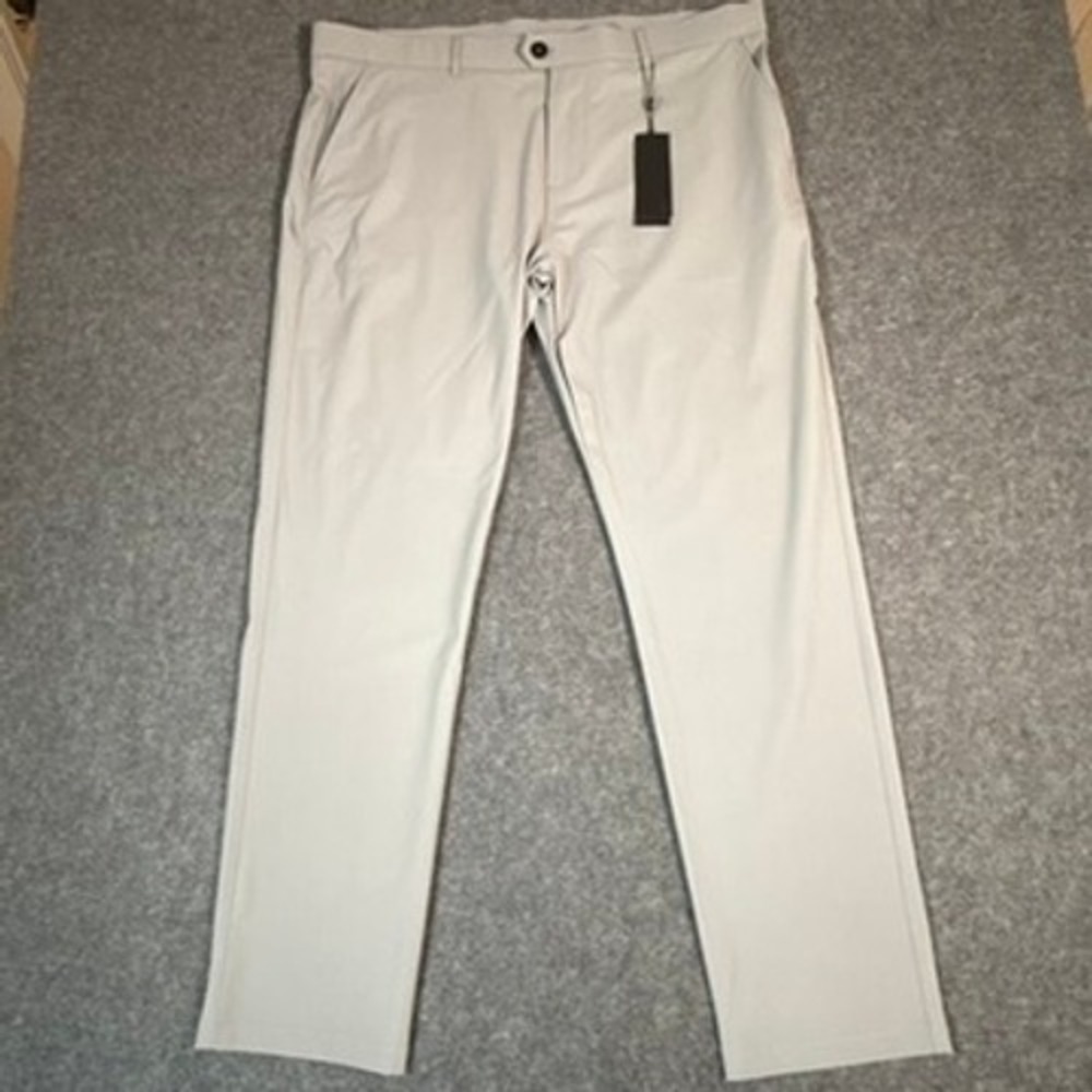 Greyson Montauk Trouser Mens 40x32 Slate Grey Performance Golf Pants NWT Office